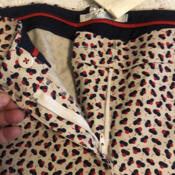 NWT Boden Crisp Cotton Print Ankle Pants - Picture 4 of 6